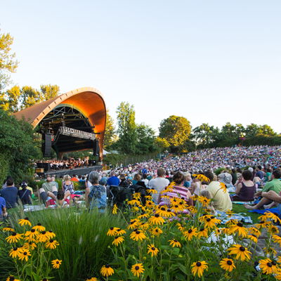 Eugene Symphony live outdoors at The Cuthbert Amphiteater in Eugene, Oregon on July 24, 2021