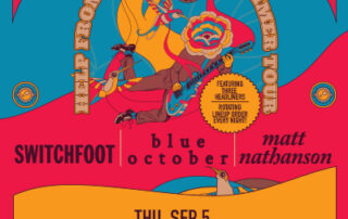 Swithfoot and Blue October and Matt Nathanson live in concert at The Cuthbert Amphitheater in Eugene, Oregon