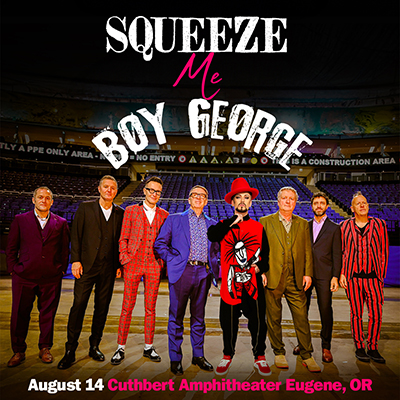 Squeeze and Boy George live in concert at The Cuthbert Amphitheater, Eugene, Oregon