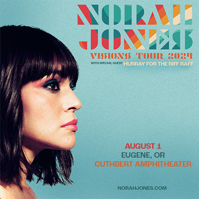 Norah Jones live in concert at The Cuthbert Amphitheater in Eugene, Oregon